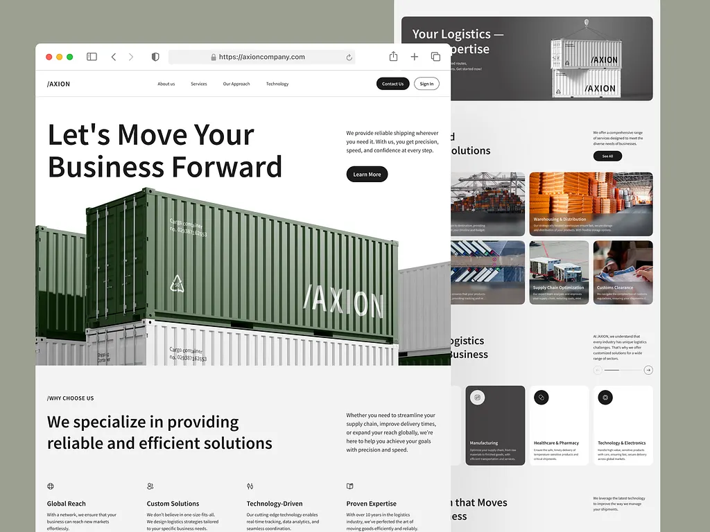 Logistics Company Website